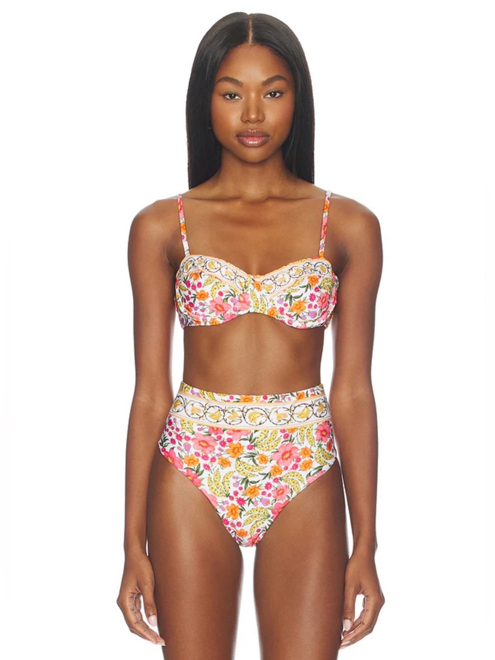 Set - Farm Rio Banana Flowers Underwire Bikini
